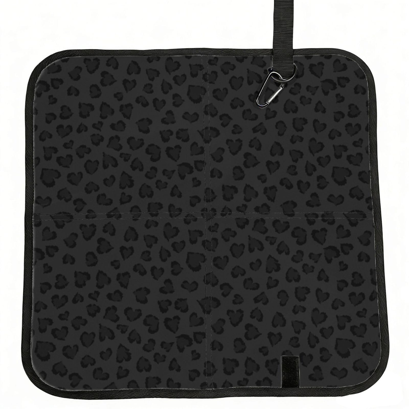 ERCgad Leopard Pattern Print Foldable Seat Cushion Portable Chair Pad Lightweight Travel Outdoor Office Home