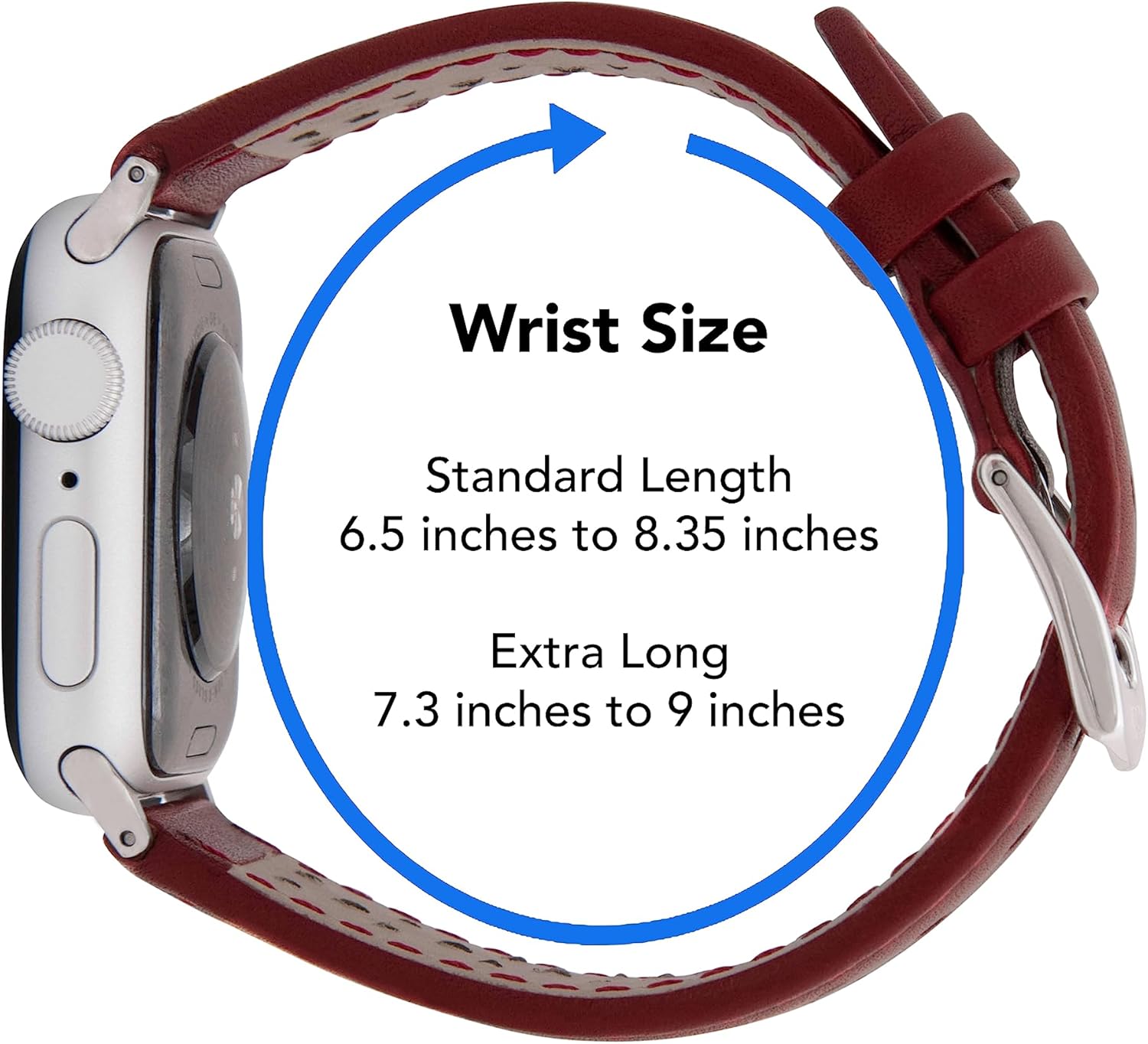 Bandini Compatible with Apple Watch Leather Band, Rally Strap for Apple Watch Series 11 10 9 8 7 6 5 4 3, SE, iWatch, 46mm 45mm 42mm 44mm 41mm 40mm 38mm 49mm, Ultra 3, 2 & 1 Also comes in Extra Long