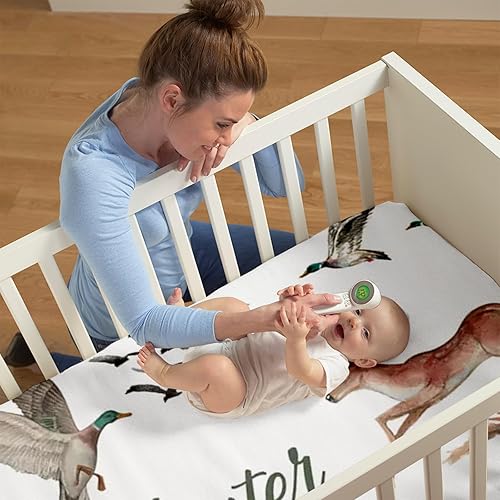 Miniatura 4 de Juego de ropa de cama personalizado para cuna con nombre para niña, juegos de cuna de bebé con nombre personalizado para niños pequeños, juego de