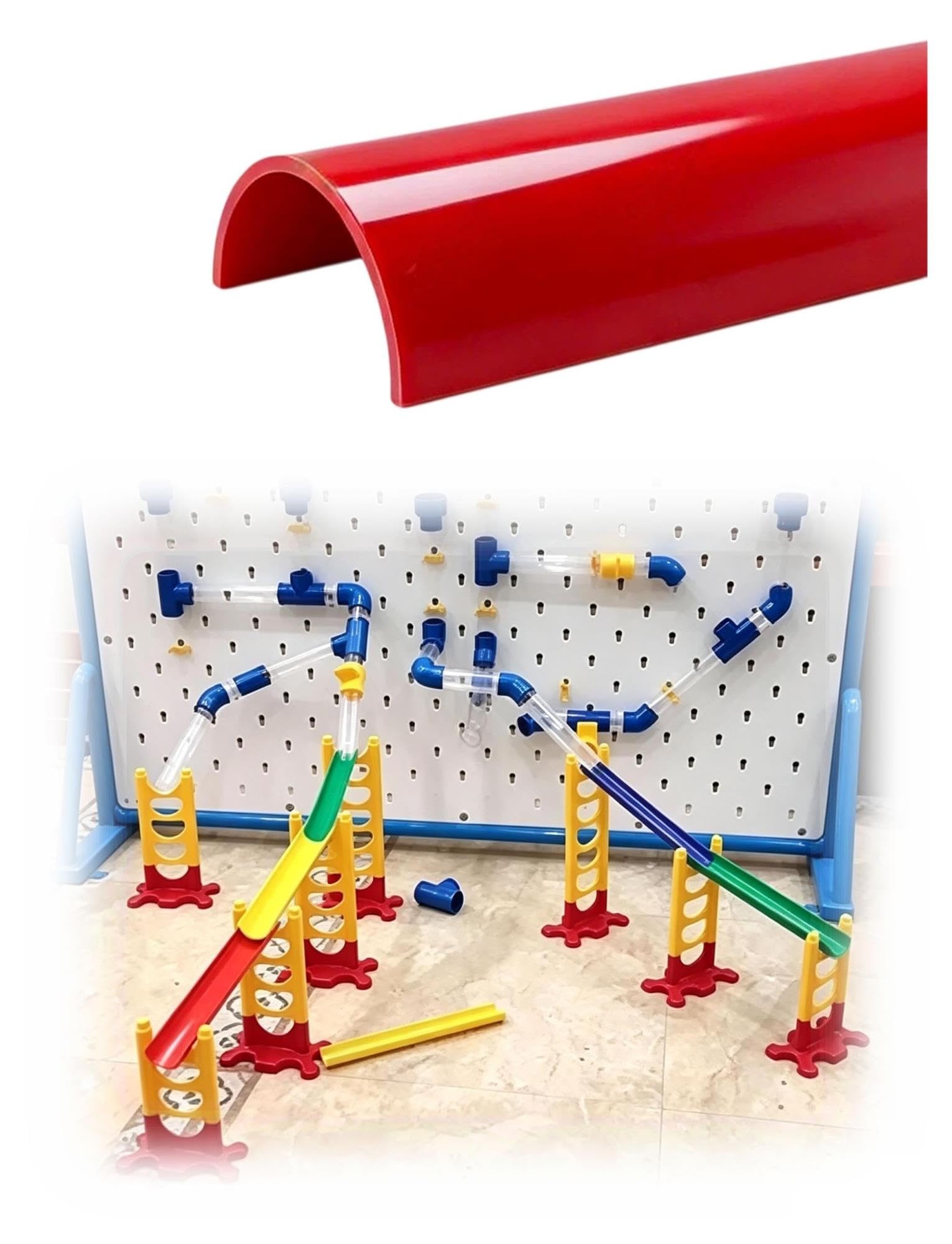 Tubo Colorato Gioco Sabbia e Acqua, Canale Drenaggio Pioggia a U 5 cm
