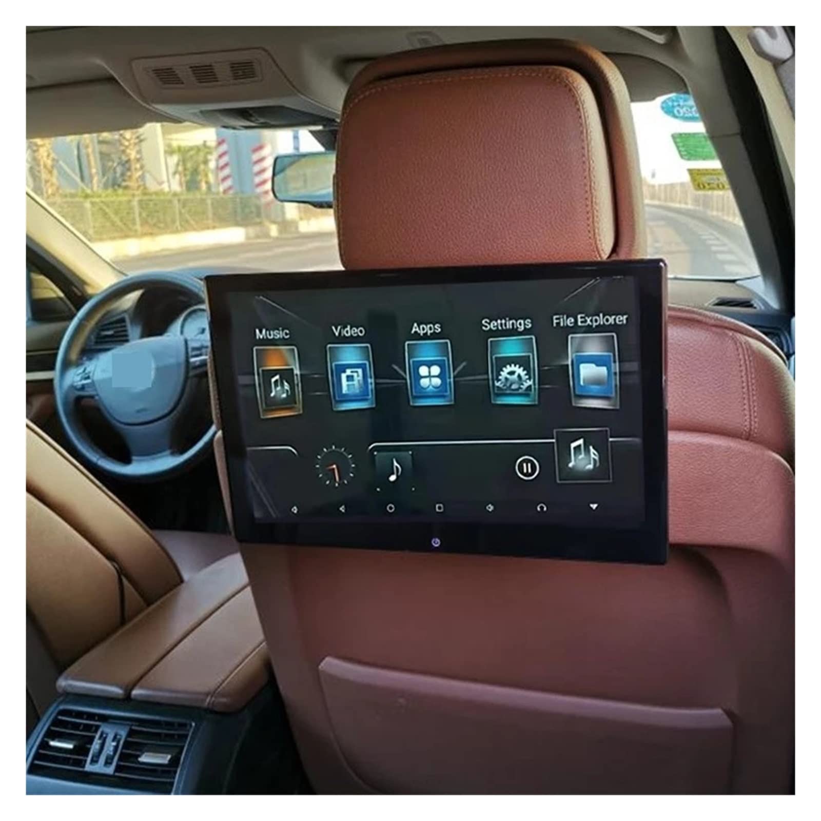 13,3 pollici Touch Car Poggiatesta Monitor 4K 1080P Video Player RAM2G + ROM32GB Gioco Telecomando IR AV FM USB Viaggi in famiglia(2 pcs)