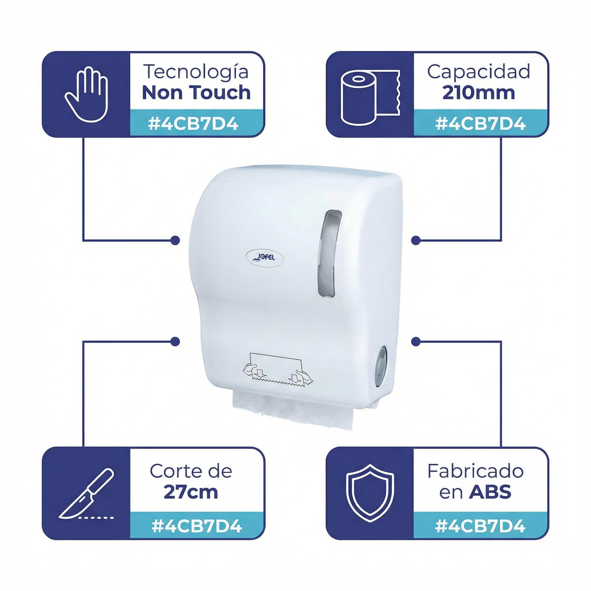 Jofel AG56000 Distributore automatico, bianco