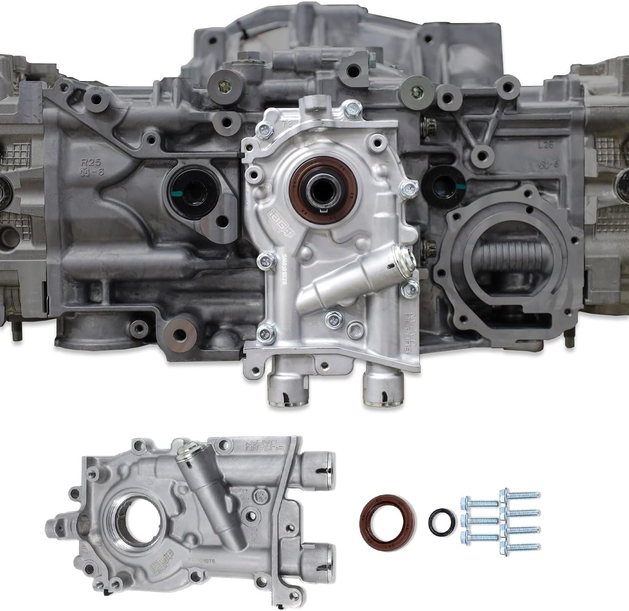 IAG Performance Stage 1 Blueprinted EJ25 11mm Oil Pump fits Subaru 04-21 STI, 02-14 WRX, 05-09 Legacy GT, 04-13 Forester XT