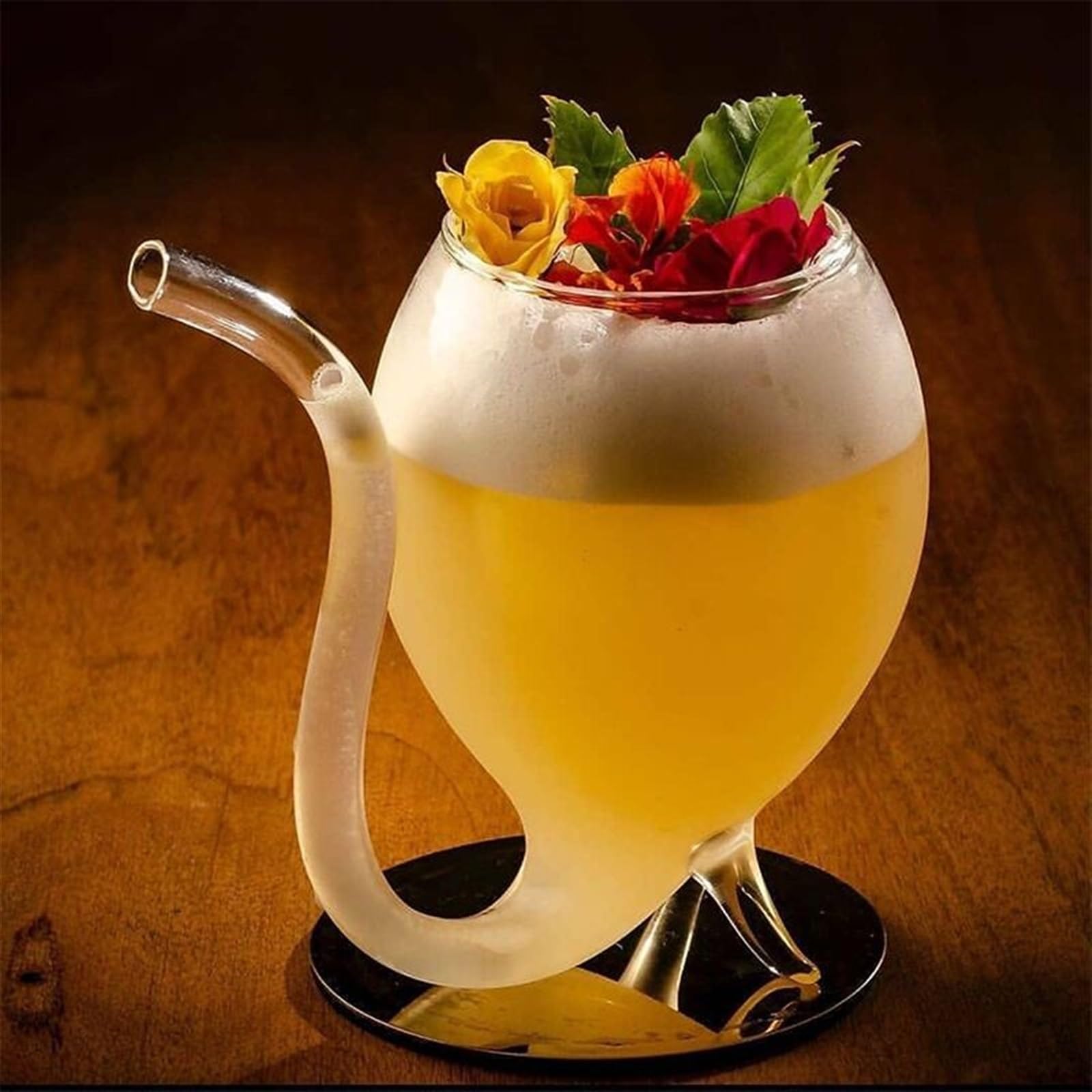 Tazas de Vidrio Creativas para Bebidas frías, Copas de Vino, Vasos para Jugo, Fiestas en casa, Bar, Uso Transparente para café y té.