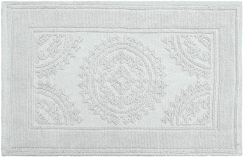 Miniatura 1 de Jean Pierre New York - Alfombrilla de baño de algodón, lavada a la piedra, estilo medallón