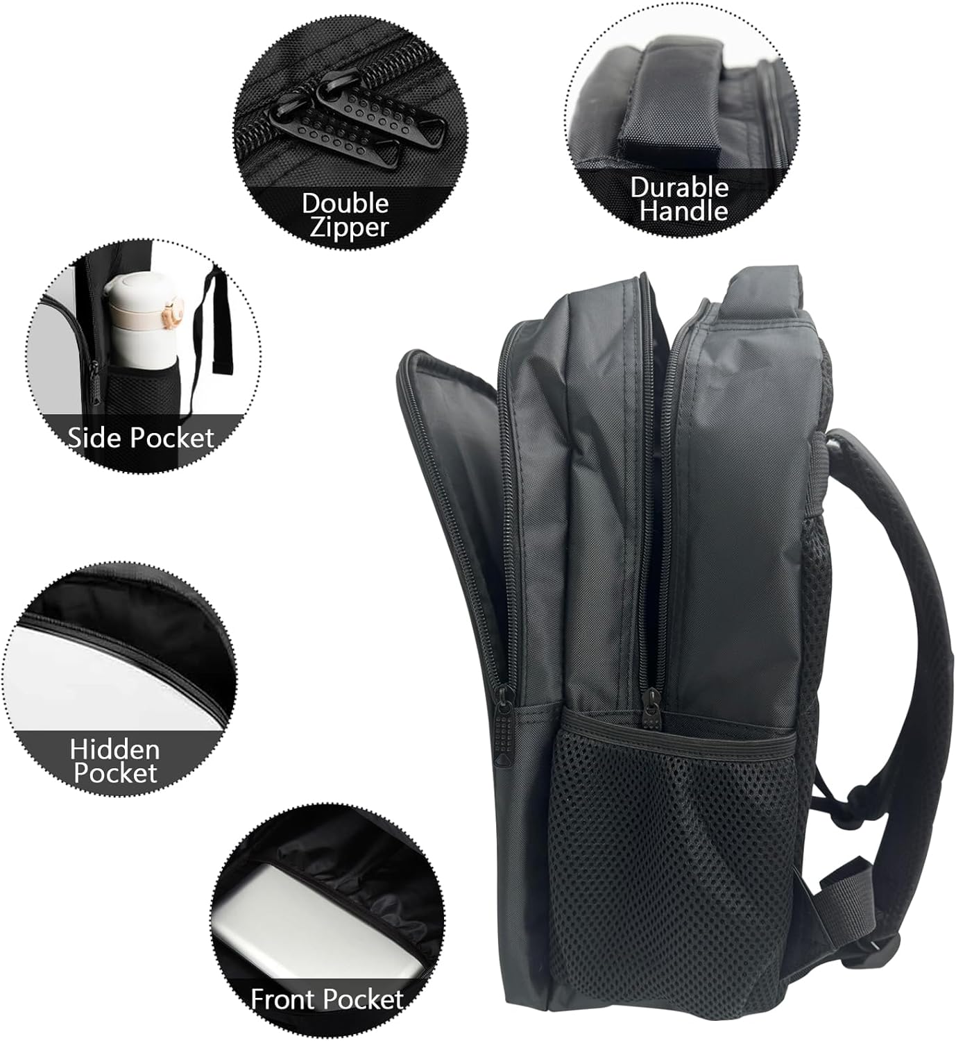 SARA NELL Kids Backpack Boys Dinosaur Backpack, Cool Boys Backpack, Ancient Dinosaur Group School Backpack, T-rex Dino Bookbag for Kids, 16 Inch Boy Backpack with 2 Compartments - Image 3