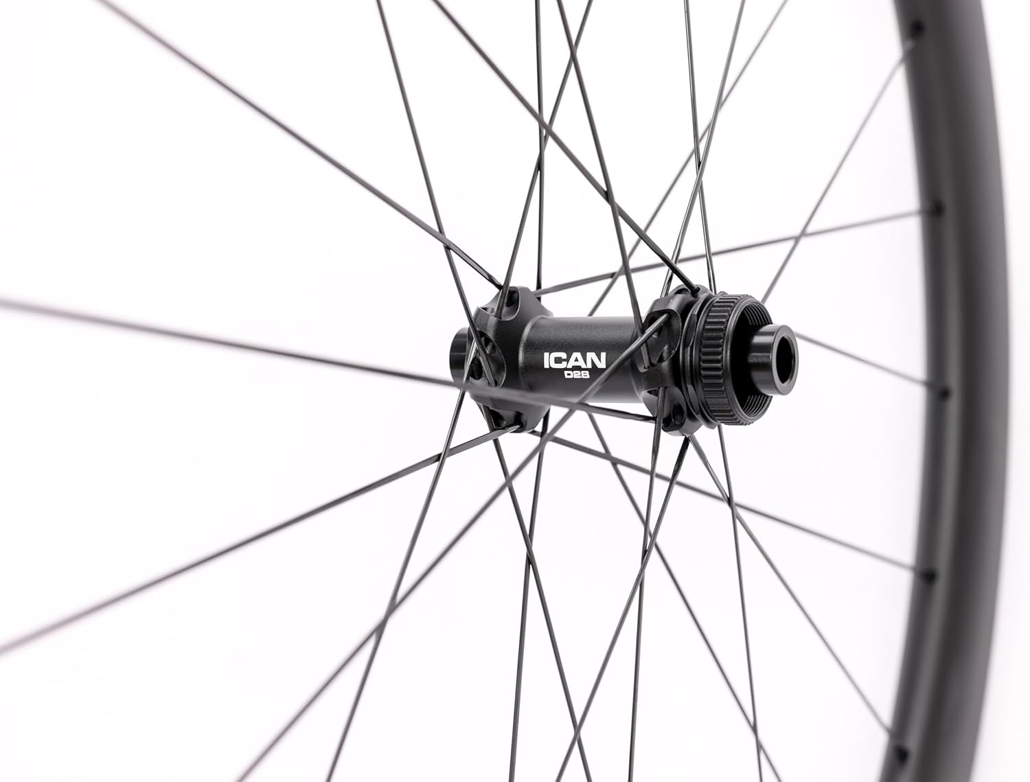 ICAN G40/G50 1320g/1375g Carbon Gravel Bike Disc Wheelset 700C Hooked Rimset 25mm Inner Width 36T Ratchet Hub
