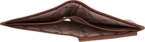 Miniatura 7 de Elegante cartera plegable para hombre, fabricada en Italia, piel auténtica cara, 2 bolsillos para efectivo, 2 ranuras para tarjetas, bolsillo para