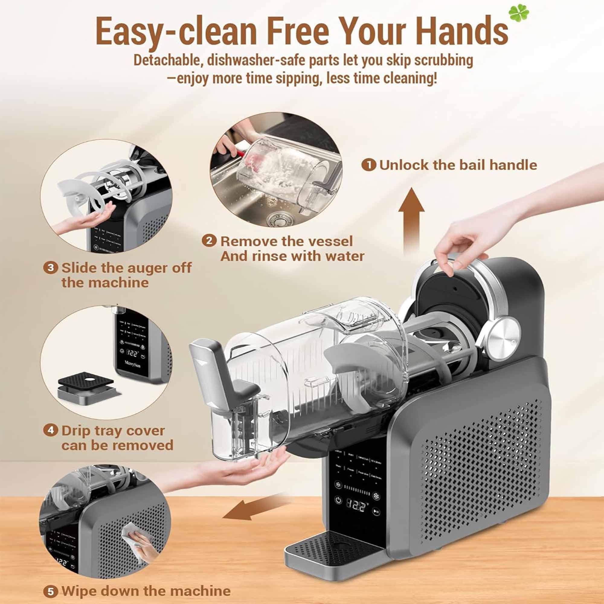 Máquina Maker De 1.8l, Máquina De Granizado Con Pantalla Táctil, 8 Granizados Preestablecidos, No Necesita Hielo, Grosor Ajustable, Programación Previa De 12h, Máquina De Bebidas Congeladas