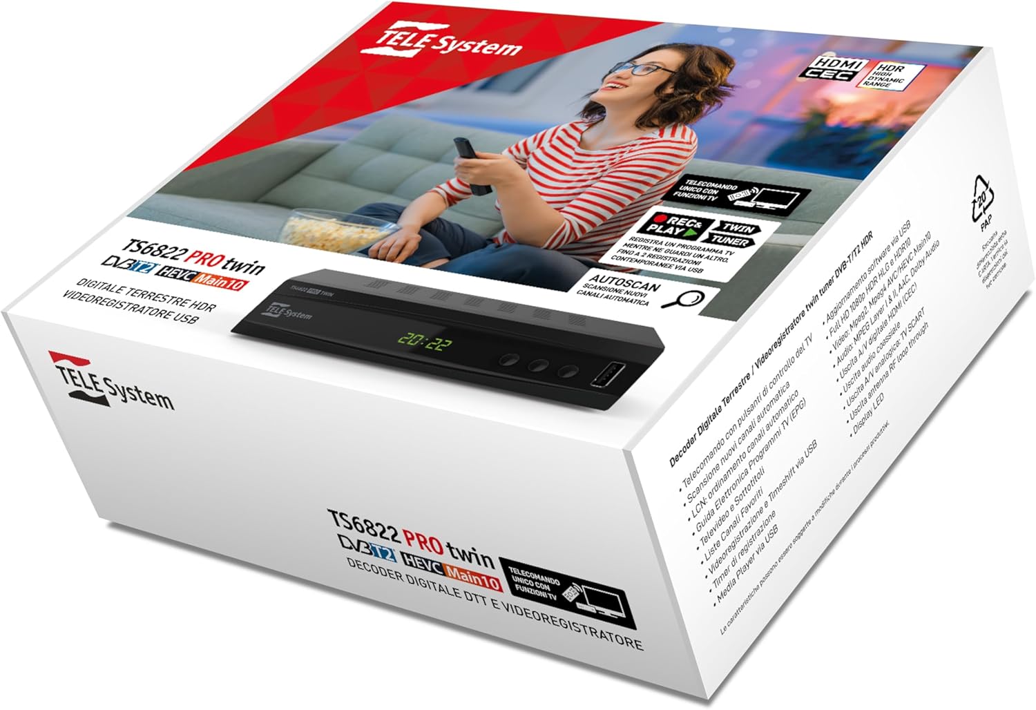 TELE System TS6822 PRO 2-in-1 remote control