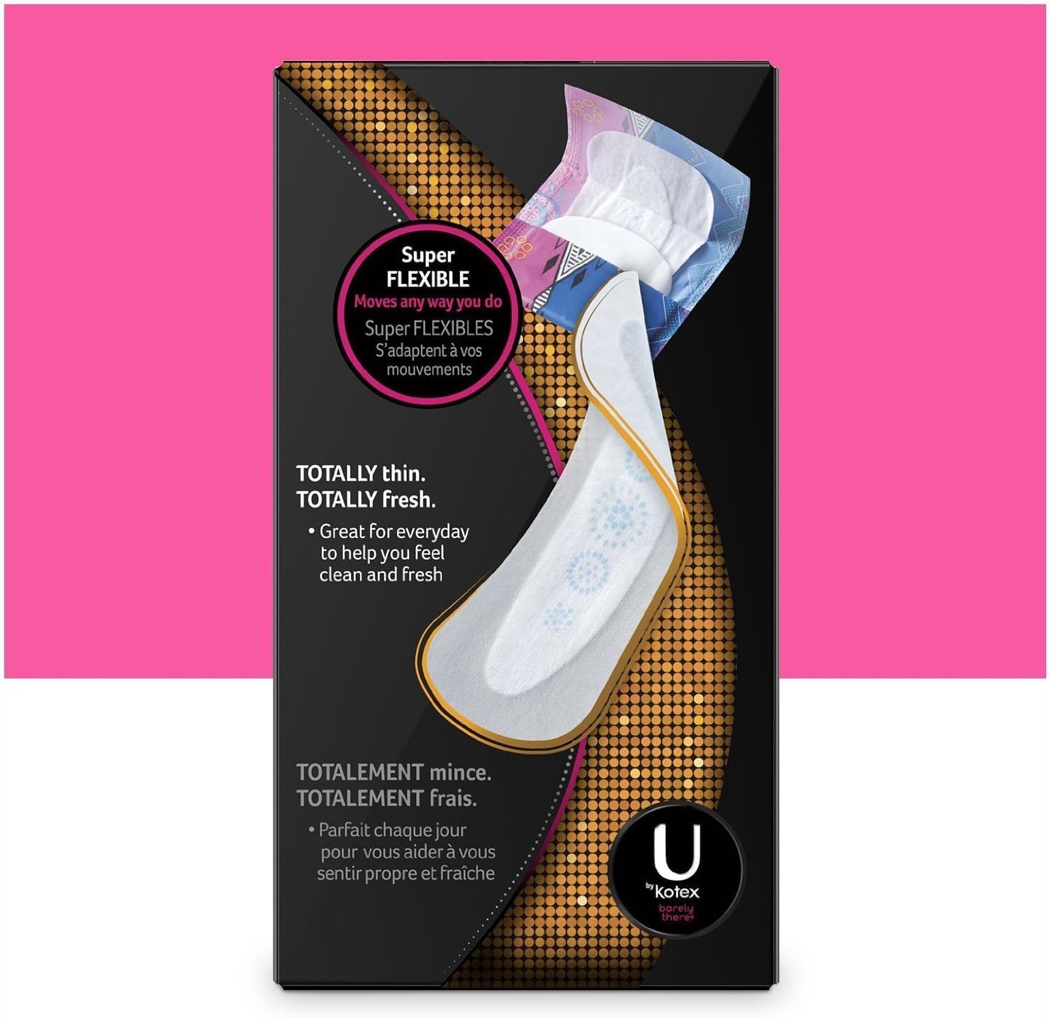U By Kotex Barely There Thin Lines - 50 ct, Pack of 4
