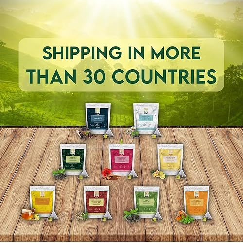 Miniatura 7 de Tea Leaf & Co. Bolsas de té verde de manzanilla (50 unidades), té verde con extracto de limón y citronela, té verde con cafeína, real y natural,