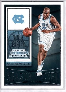2015-16 Contenders Draft Picks Season Ticket Basketball #97 Vince Carter North Carolina Tar Heels Official NCAA Trading Card made by Panini