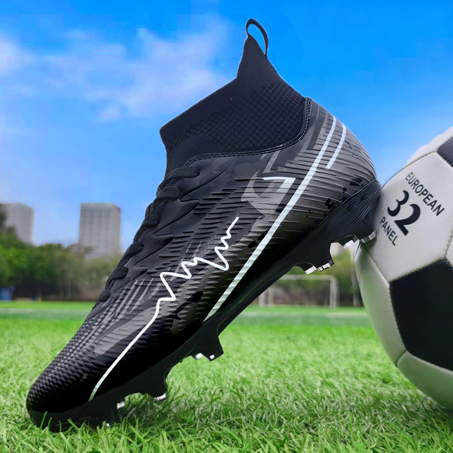 Zapatillas de Fútbol Hombre Spike Profesionales Atletismo Calzado de Fútbol Turf Training Zapatillas de Deporte Equipo Futbol de Competición