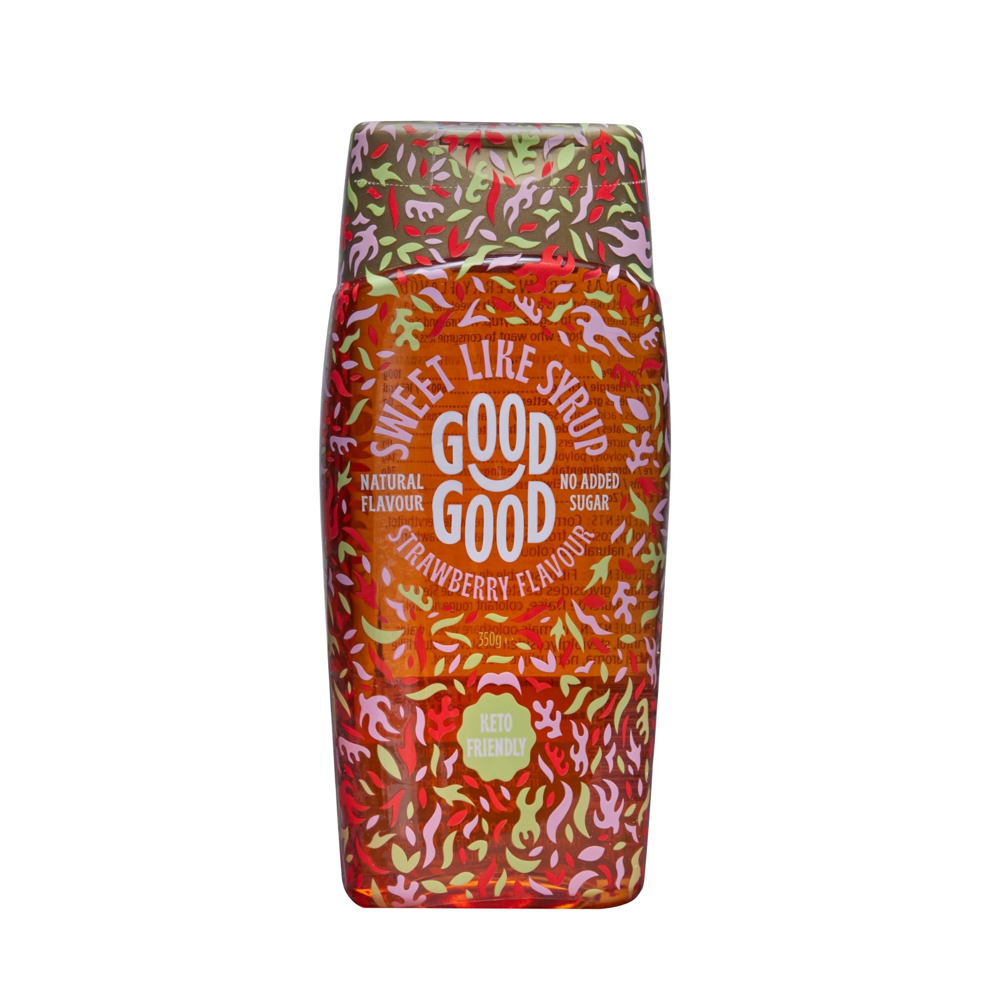 GOOD GOOD Sweet Like Syrup - Strawberry Syrup - Keto Friendly - Low Carb - No Added Sugar (350g)