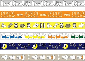 ミッフィー　マスキングテープ　セット　マステ　miffy Amazon.co.jp: miffy/ミッフィー マスキングテープ 15mm幅