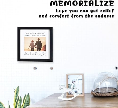 Miniatura 3 de IHEIPYE Marco de fotos conmemorativo, regalos de condolencias por la pérdida de un ser querido, marco de fotos de recuerdo o idea de regalo