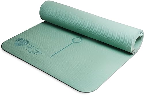 Miniatura 5 de Recovery Lyfe - Esterilla de yoga con grabado "One Day at a Time", Eco TPE antideslizante, verde salvia, 72" x 24" x 0.236 in, esterilla de yoga y