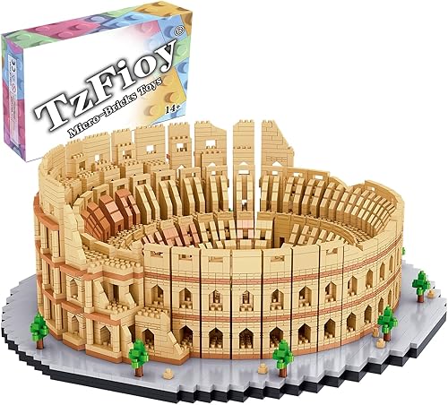 Juego de bloques de construcción del Coliseo de Roma de Italia (5594 piezas) famoso mundo arquitectura, anfiteatro, juguetes educativos, micro disponible en Yaxa El Salvador