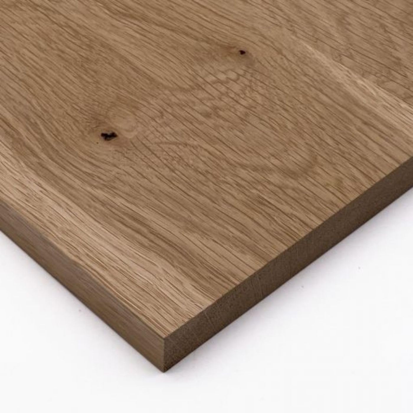 Eiche-Zuschnitt Massivholz, Format: Wunschmaß bis 30 x 80 cm, Stärke 20 mm, glatt gehobelt & besäumt, millimetergenaue Fertigung, gefertigt in Deutschland nach Maß