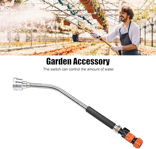 Miniatura 4 de Varita de riego, manguera de jardín, boquilla de manguera larga, boquilla rociadora de riego con rociador ergonómico para regar plantas, lavar autos