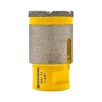 HIGHDRIL Diamond Finger Milling bit - 1-3/8inch 35MM Dry Drilling Core Bit for Drilling Milling Enlarging Holes in Ceramic Porcelain Tile Marble Granite Artificial Stone