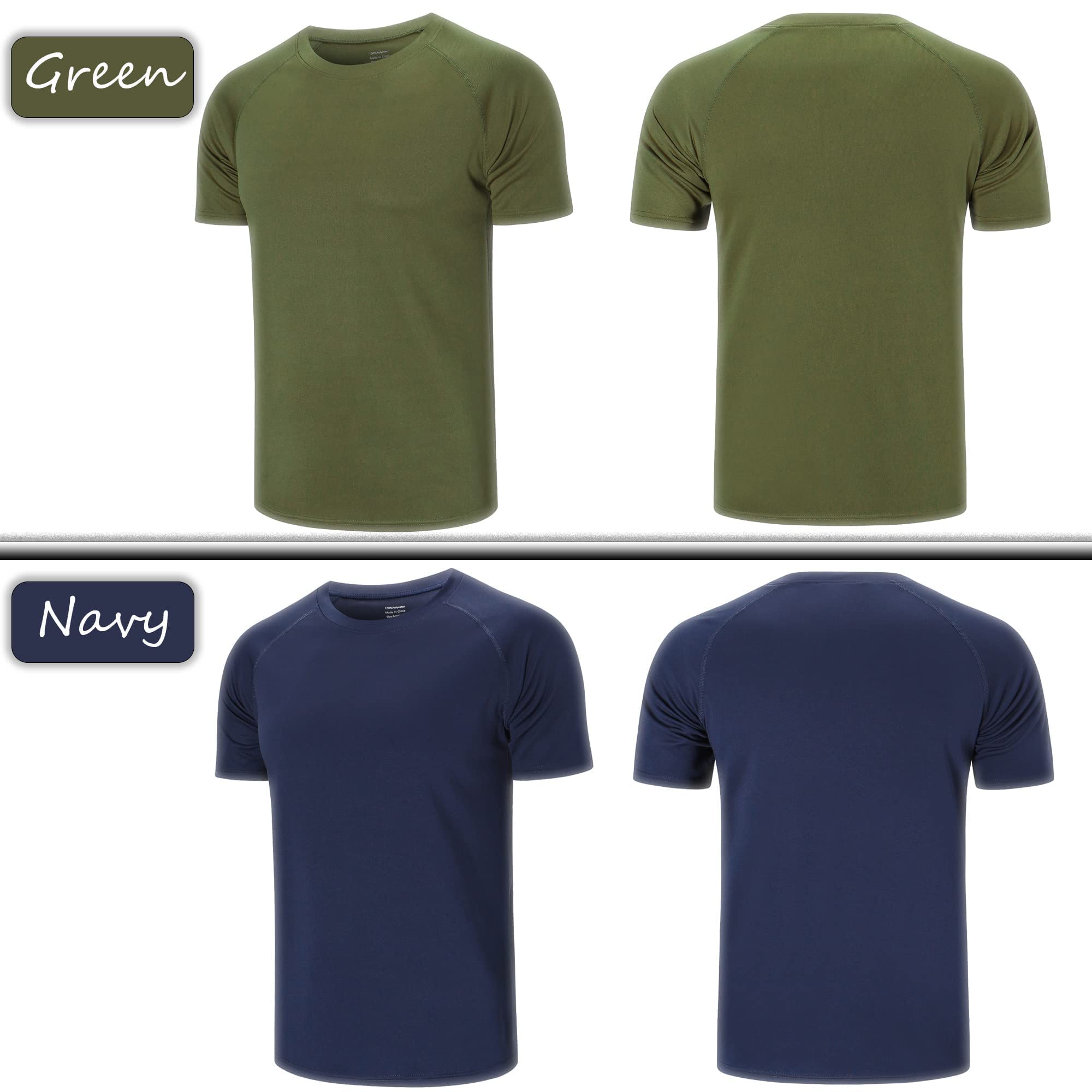 Cimic 3/5/7 Pezzi Maglietta Uomo Manica Corta Sportiva Asciugatura Rapida Traspirante Palestra Running Trekking
