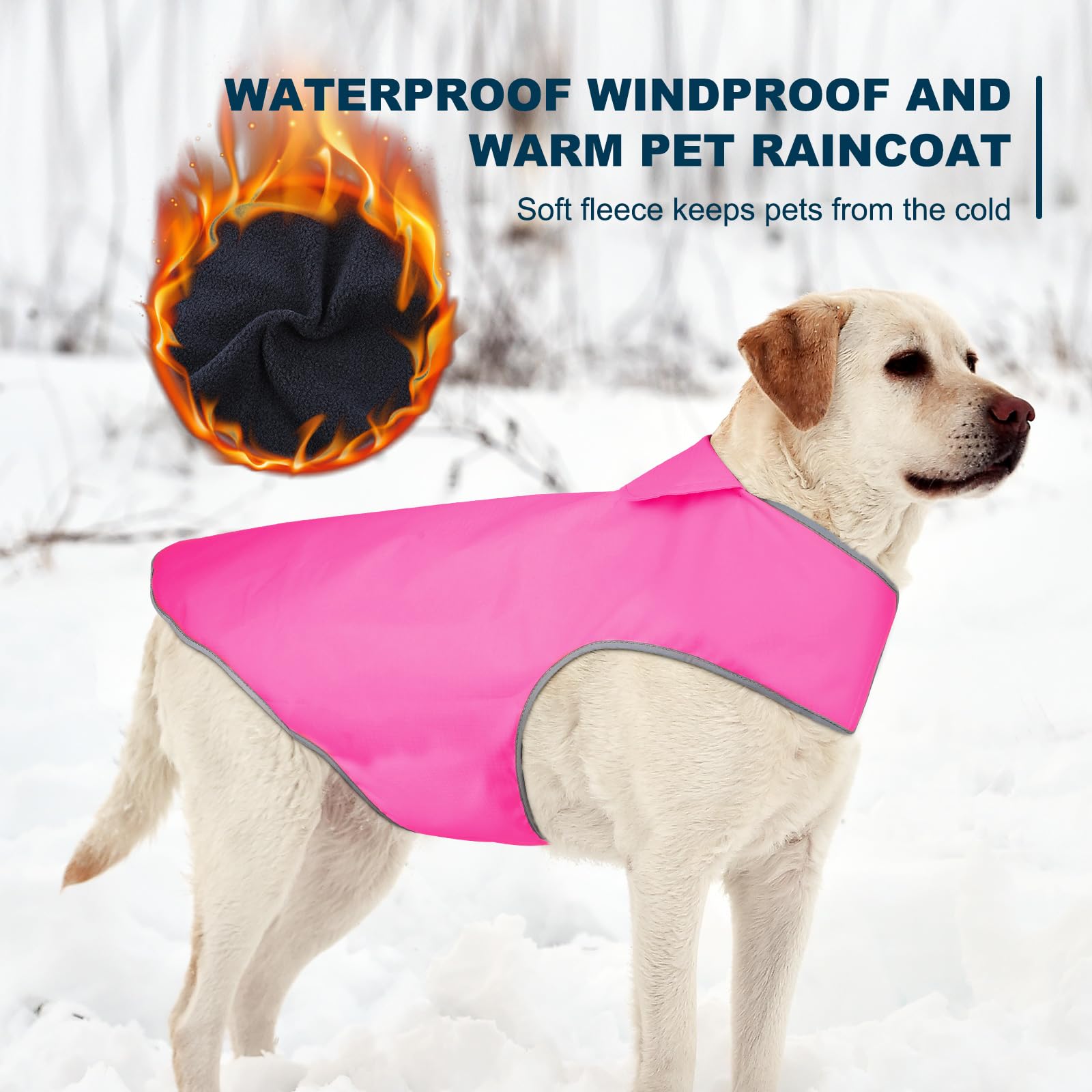 YFbrite Hunderegenmantel – Wasserdicht, Leicht, Reflektierend, Verstellbar Für Kleine Bis Große Hunde (Grün, XL)