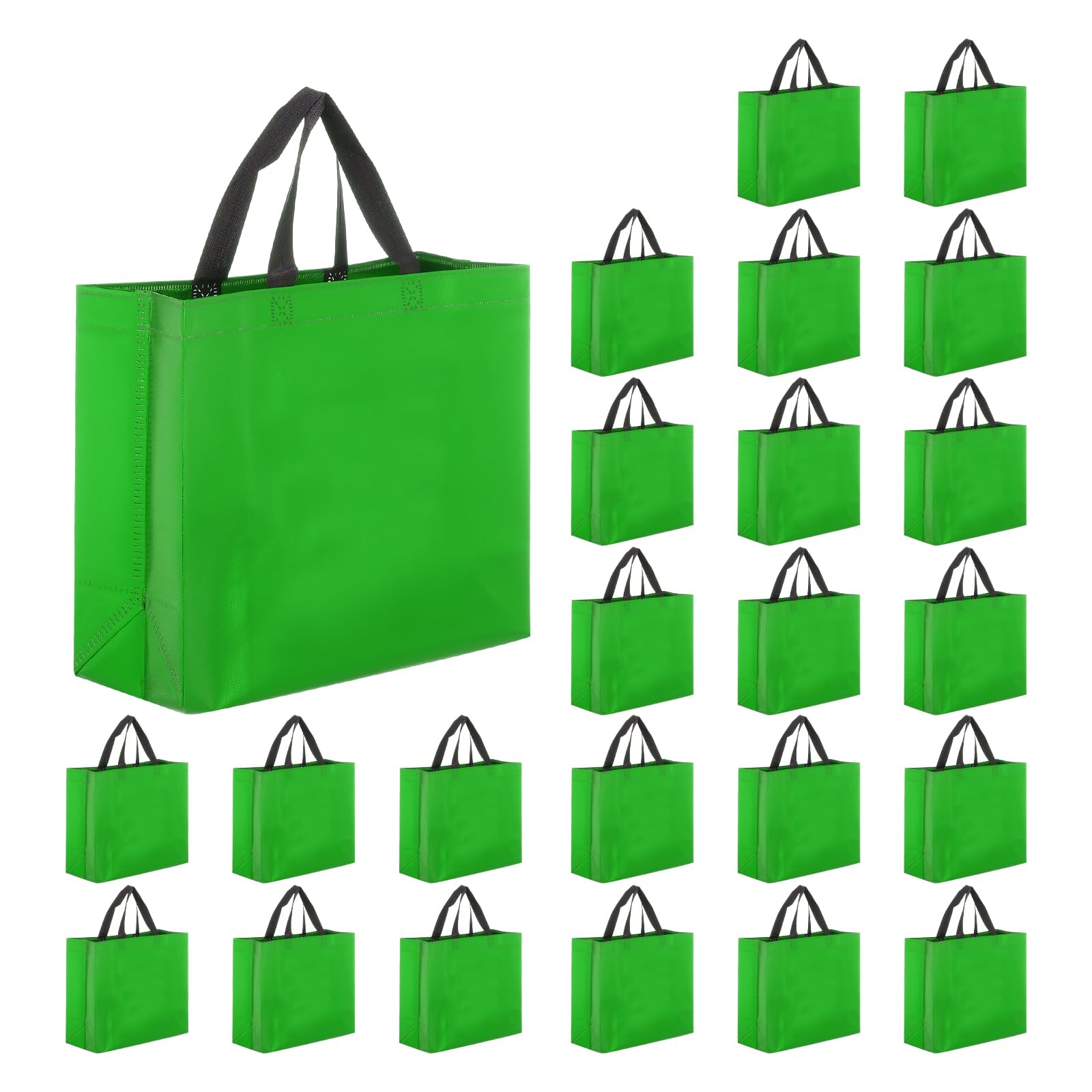 QUARKZMAN 60 sztuk torebek na prezenty, 33 x 27 x 13 cm, torebka prezentowa z uchwytami, wielokrotnego użytku, duża torebka urodzinowa, błyszczące torebki upominkowe na urodziny, imprezę, Boże