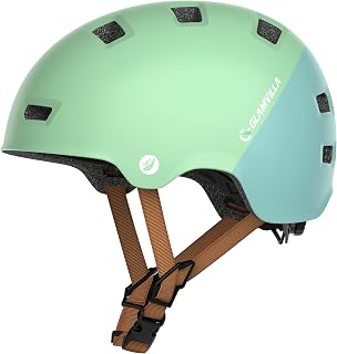 Skaterhelm Fahrradhelm Ultraleicht Stadthelm für Kinder/Damen/Herren,Verstellbar Unisex Schutzhelm für Skateboard E-Scooter Roller BMX,Gewicht nur 260g/270/280g Macaron-Farbabstimmung