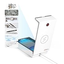Technaxx scatola per la disinfezione a raggi UV per telefoni cellulari e oggetti TX-148 – Elimina batteri e virus fino 99,9%, comparto per oli aromatici, ricarica 5W per tutti i telefoni cellulari