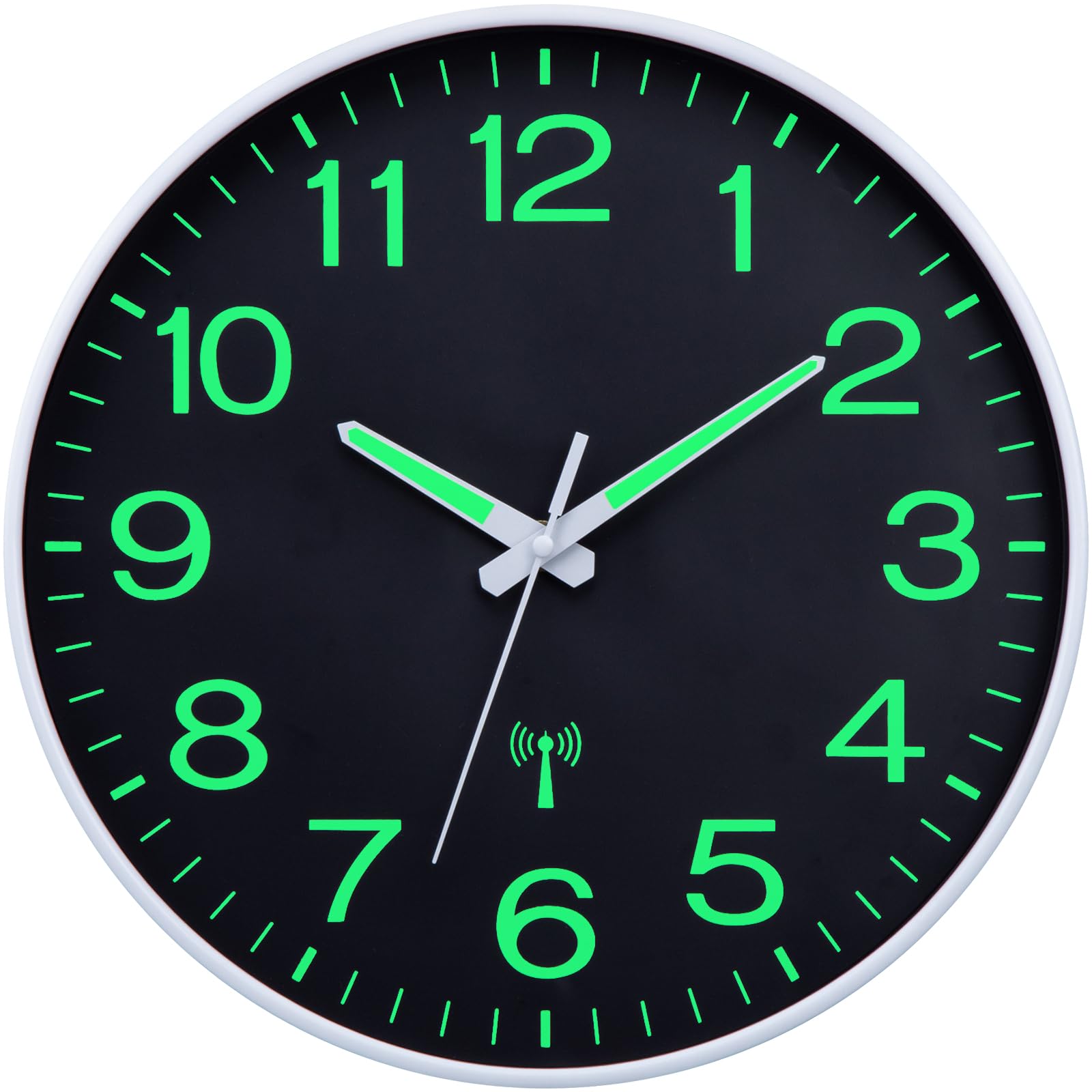 Horloge moderne pour cuisine et chambre VIVILINEN pendule murale radio-pilotée