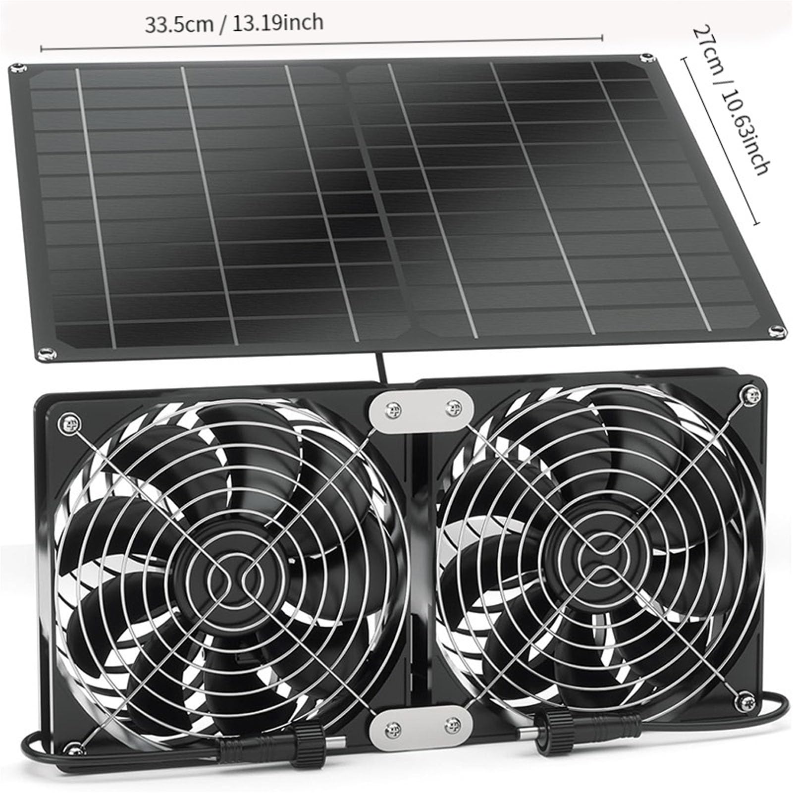 Generic Ventilatore Ad Energia Solare Scarico Durevole Monocristallino da 15 W per Locali Tecnici per Domestici