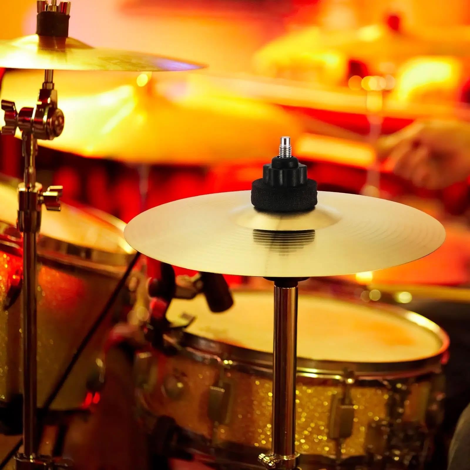 Übungstrommel-Becken Splash-Becken Metall-Drum-Set-Becken Übungs-Jazz-Drum-Becken Crash-Becken(14 inch)
