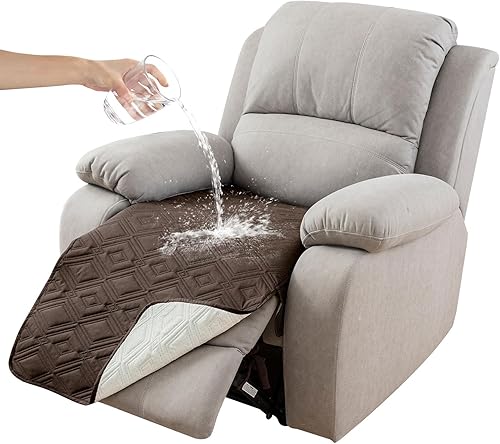 Miniatura 35 de Genina Funda de sofá 100% impermeable para sofá de 3 cojines, fundas de sofá antideslizantes lavables para sofá modular en forma de L, protector de