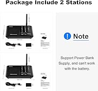 Vista 7 de Wuloo Intercomunicadores inalámbricos para el hogar de 1 milla (5280 pies) Rango 10 - Canal, sistema de intercomunicación inalámbrico para el hogar