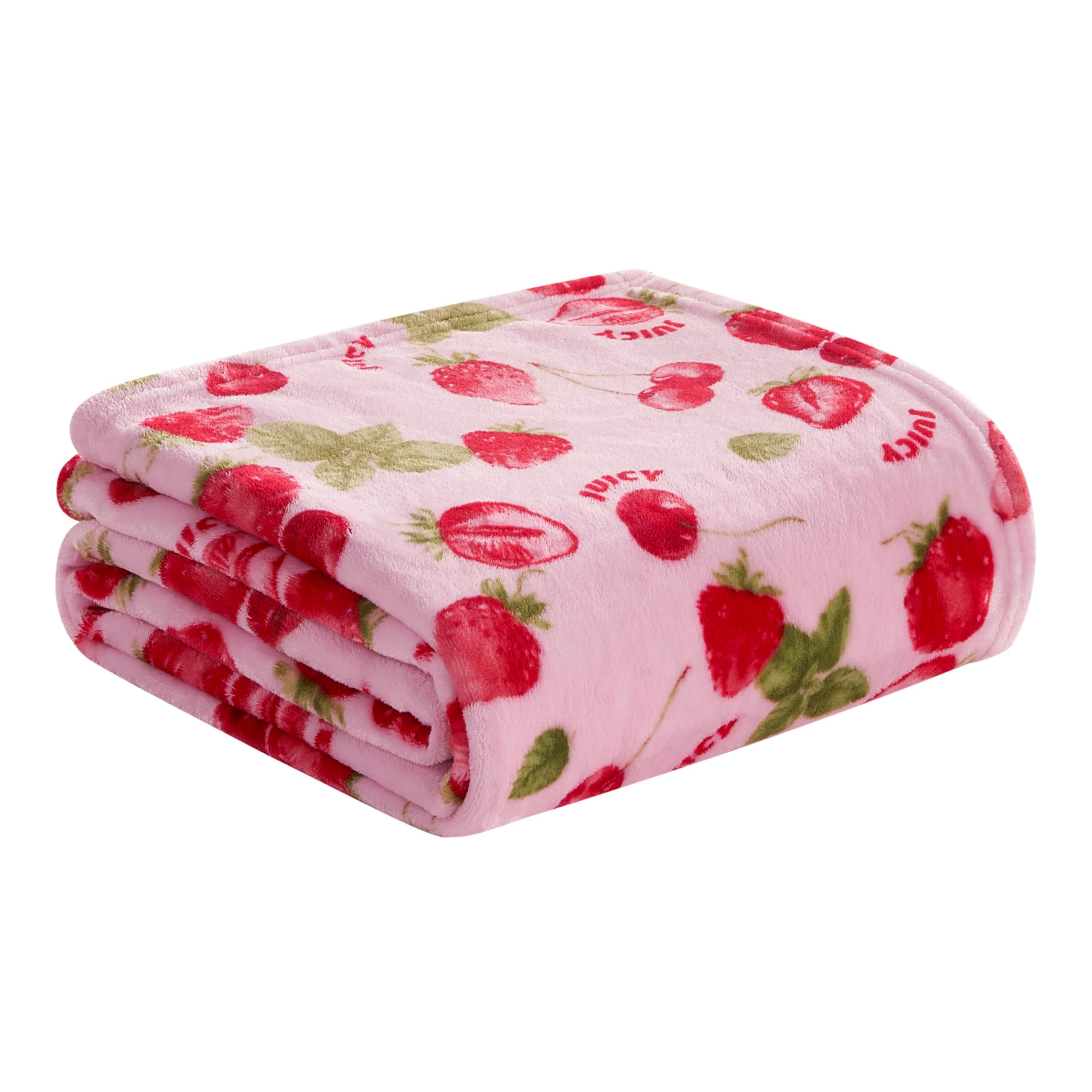 JUICYCOUTUREジューシークチュールUS限定softフリースブランケット Juicy Couture Plush Throw, 50
