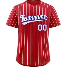 Custom Stripe Baseball Jersey Hip Hop Shirts Stitched Personalized Team Name Number for Men/Women/Youth