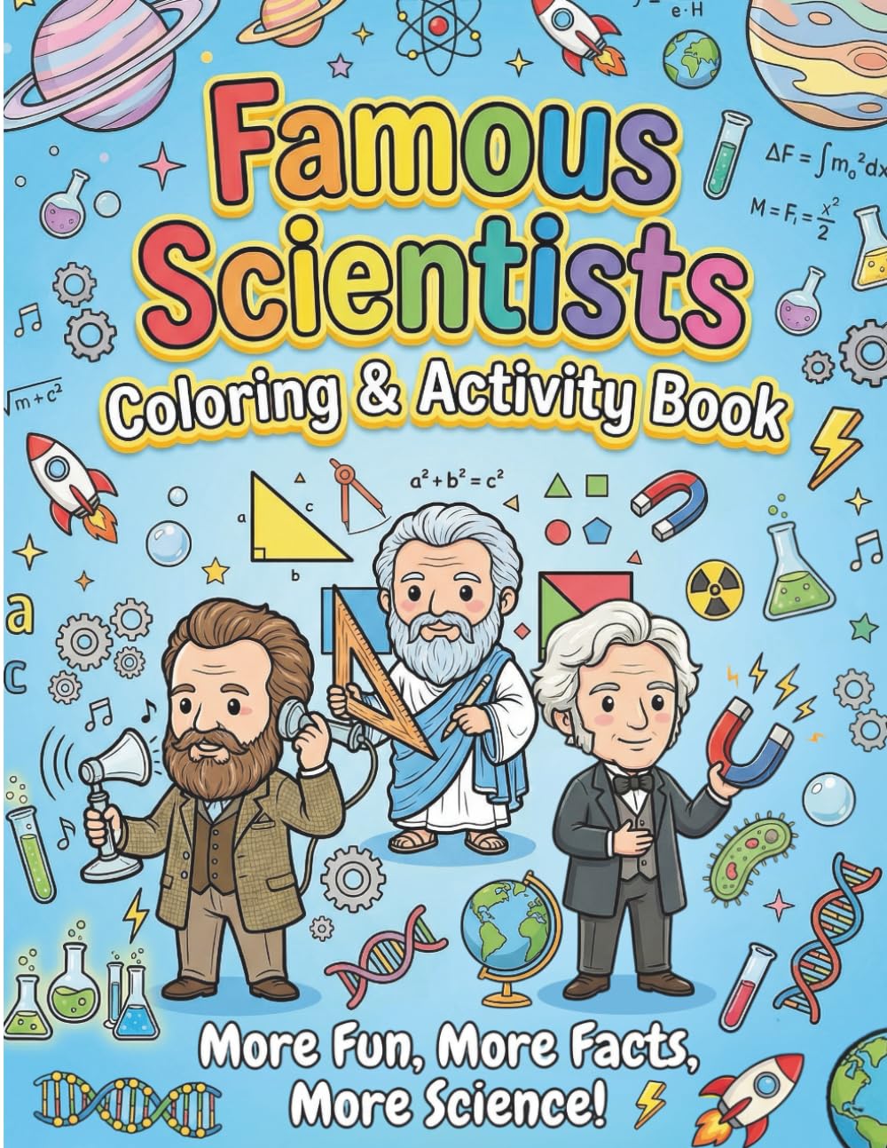 Famous Scientists - Coloring & Activity Book (Little Tiny Coloring Collection)