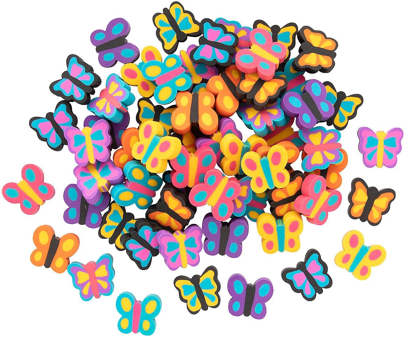 Bulk Butterfly Mini Erasers - 300 Pieces
