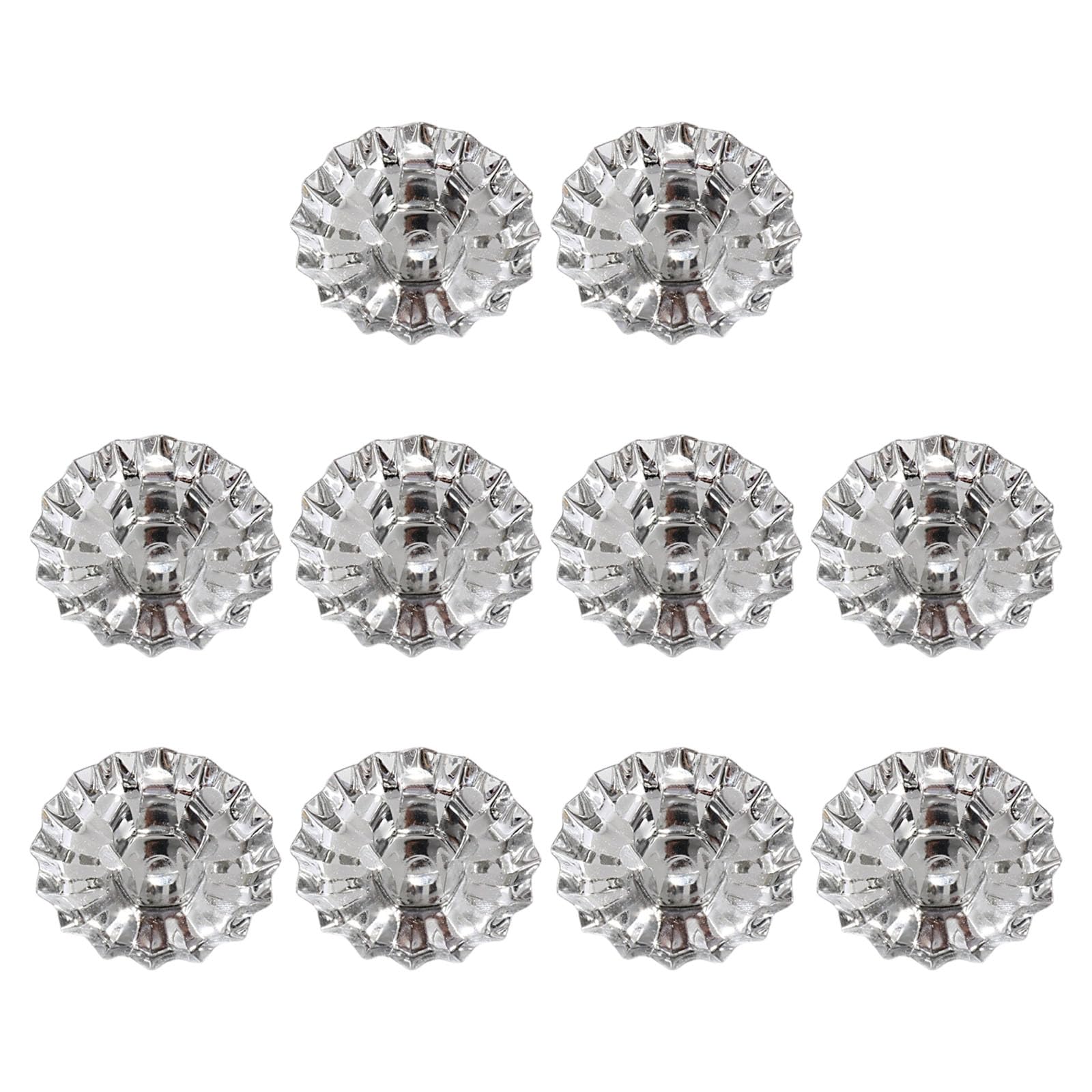 Jazuaiao Silver Of 10 Elegant Metal Clips For Table Decoration And Party Arrangements Iron Construction Holder Metal Clamps