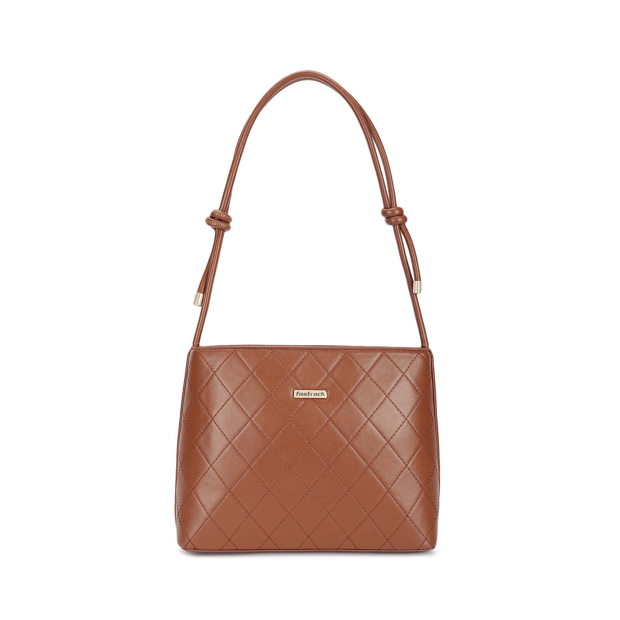 Quilt Knot Shoulder Bag with Chic Knotted Strap Detail and Secure Zip Closure - Trendy Quilted Hobo Bag for Everyday Style-image-26