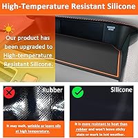 Vista 4 de Auovo Tapetes de Tablero Compatibles con Accesorios para Subaru Crosstrek 2012-2017 Forester 2014-2018 XV Impreza 2012-2016 Funda de Silicona