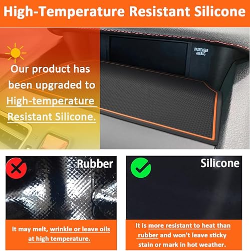 Miniatura 4 de Auovo Alfombrillas de tablero compatibles con Subaru Crosstrek Accessories 2012-2017 Forester 2014-2018 XV Impreza 2012-2016 Bandeja de