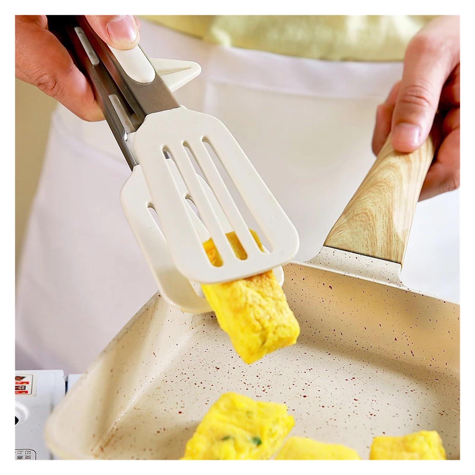 Szczypce kuchenne, Szczypce do grilla ze stali nierdzewnej Antypoślizgowy silikonowy nylon wielokolorowy 9/12 cala(12inch White)