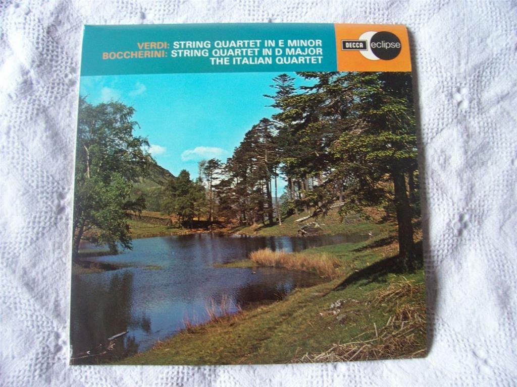 ECS 624 ITALIAN QUARTET Verdi / Boccherini String Quartets vinyl LP