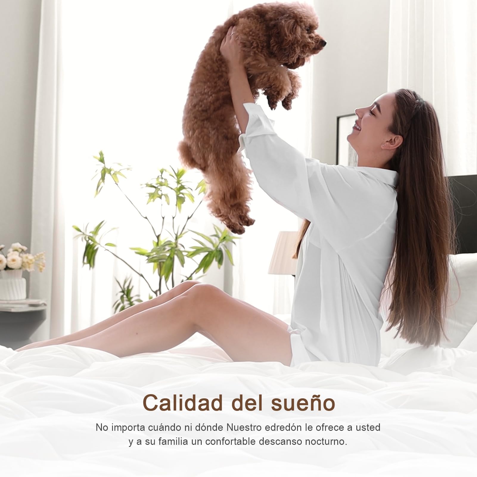 Edredón de Plumón Cama 150/135, 90% Plumon de Ganso y 10% Plumas, Algodón Egipcio Ultra Silencioso, 4 Estaciones Extra Cálido Edredon, Relleno Nordico Pluma 220x240, Down Feather Duvet 240x220