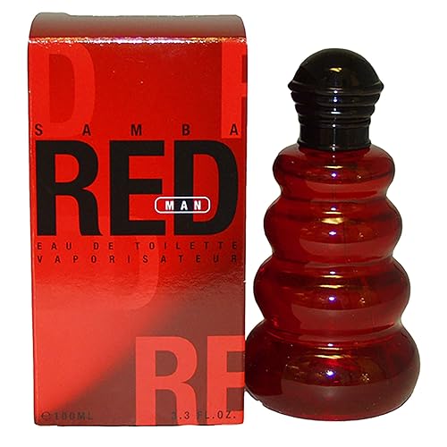 Samba Red por Perfumers Taller Para Hombres. Eau De Toilette Spray 3.4 onzas