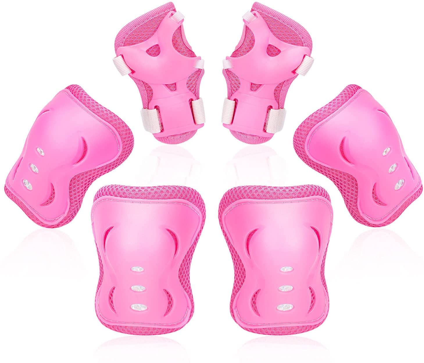 Protectores Deporte Niños 3 en 1 Rodilleras Coderas Muñequera Protección Anticaídas Patinaje Ciclismo