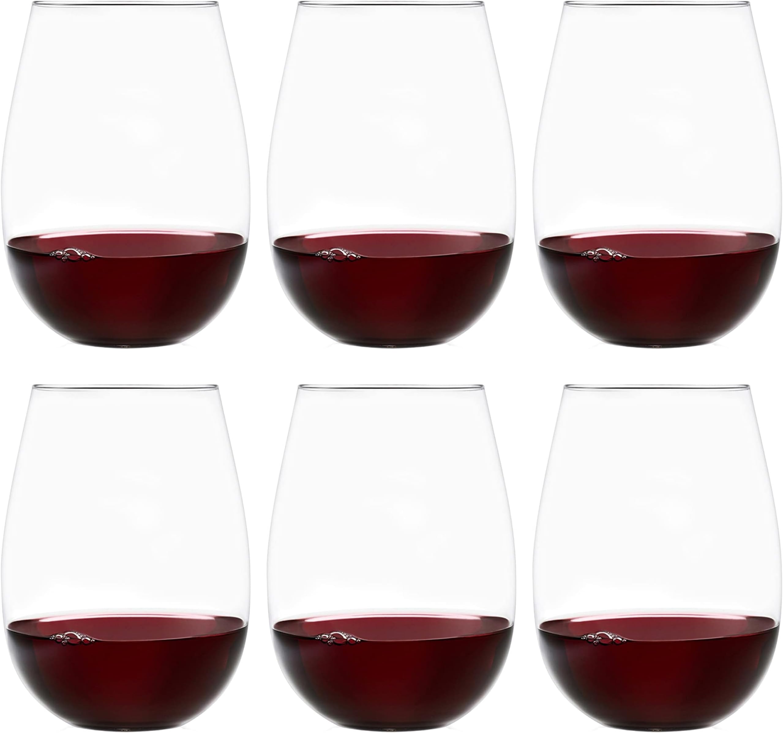 Luxbe Brandy Whiskey Crystal Glasses Snifter, Set of 2